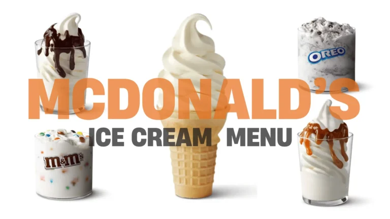 McDonald’s Ice Cream Menu