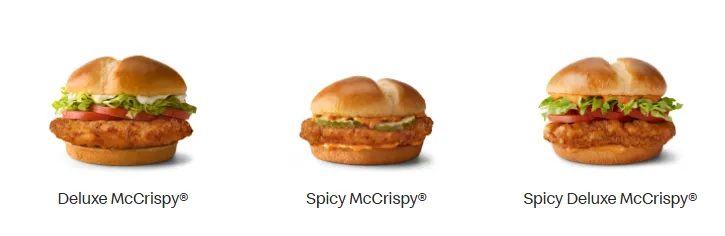 McDonald's Menu With Prices & Calories in USA (Updated June 2026) 6 Chicken & Fish Sandwiches Menu With Prices