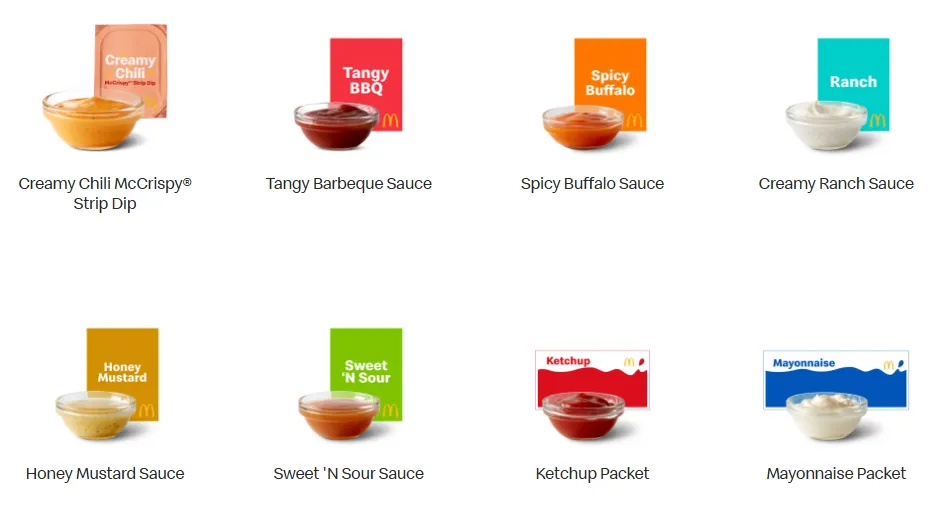 McDonald's Menu With Prices & Calories in USA (Updated June 2026) 8 Fries, Sides, Sauces & Condiments Prices