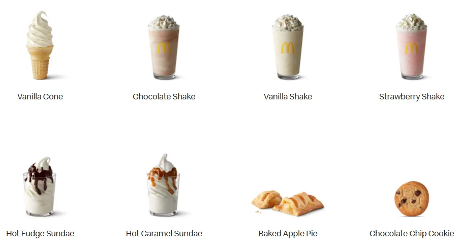 McDonald's Menu With Prices & Calories in USA (Updated June 2026) 12 McDonald's Shakes & Treats Prices